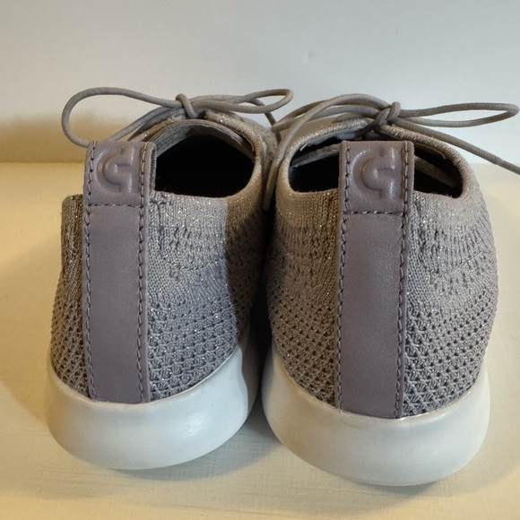 COLE HAAN Womens Metallic Zerogrand Stitchlite Gray Oxford Sneakers Shoes 8B - Picture 4 of 12